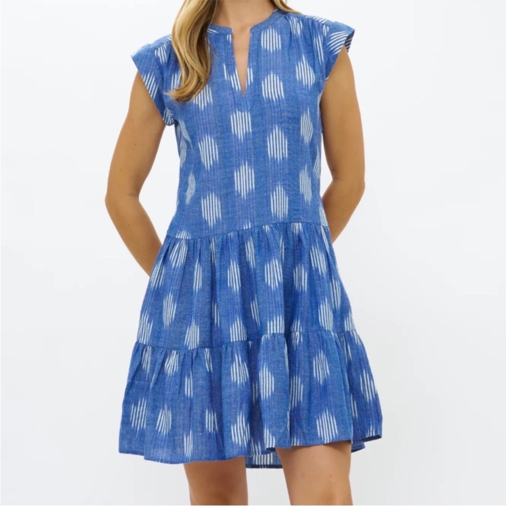 Oliphant Blue and White Mini Dress xs